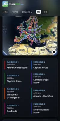 EuroVelo — version mobile