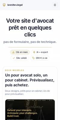 Lawsites — version mobile
