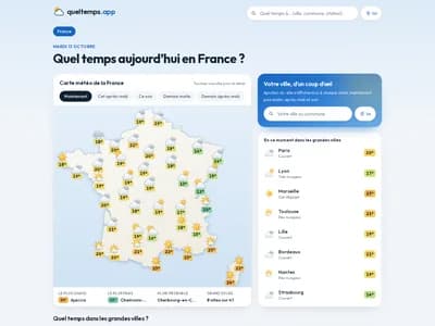QuelTemps — capture d’écran desktop