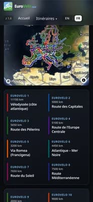 EuroVelo — version mobile